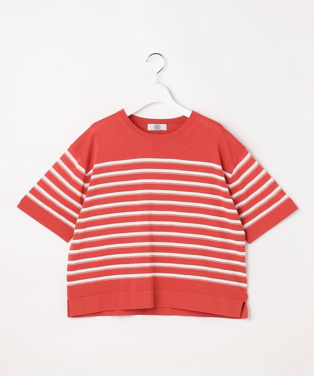 J.PRESS LADIES COTTON ACETATE DRY ニット Tシャツ 