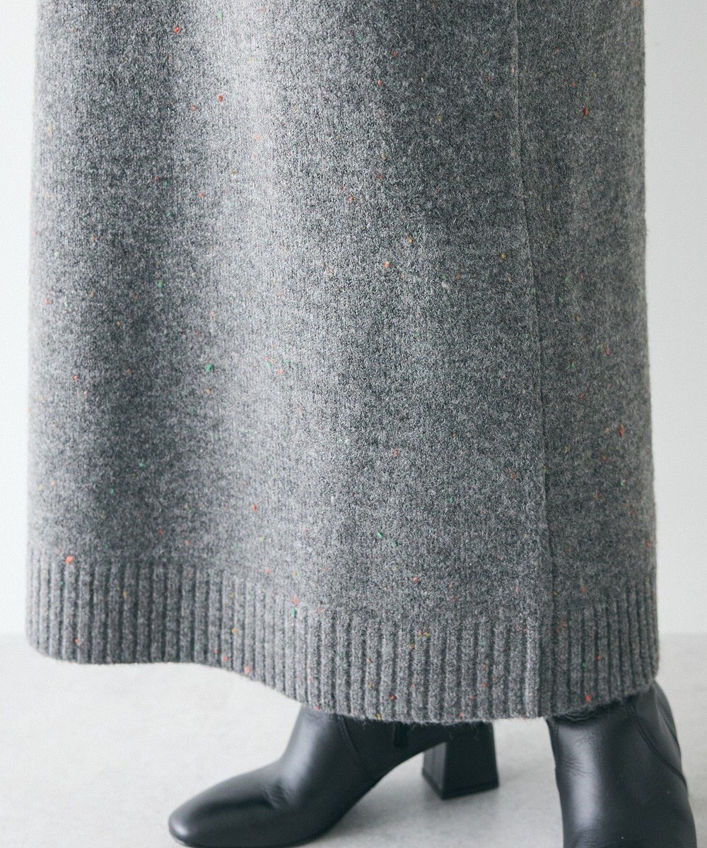 CRAFT STANDARD BOUTIQUE 洗える/ハイネックネップニットワンピース 