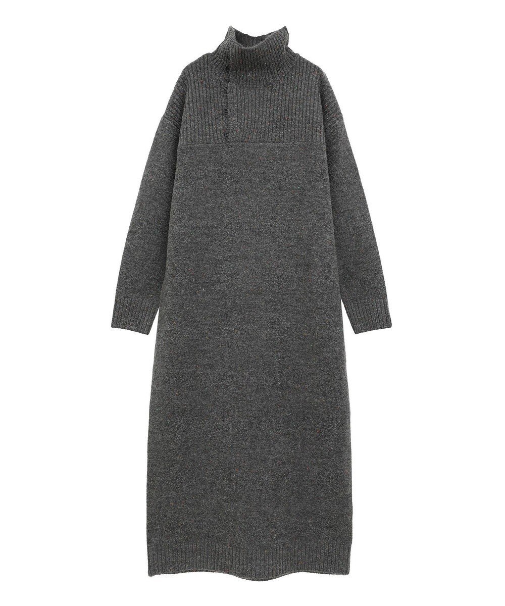 CRAFT STANDARD BOUTIQUE 洗える/ハイネックネップニットワンピース 