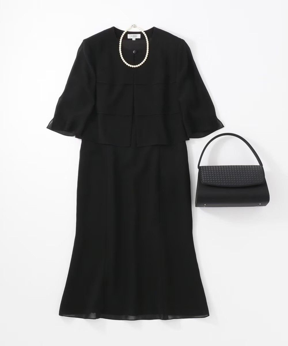 自由区 FORMAL 【人気NO.1 / 洗える】ボレロ風ワンピース 