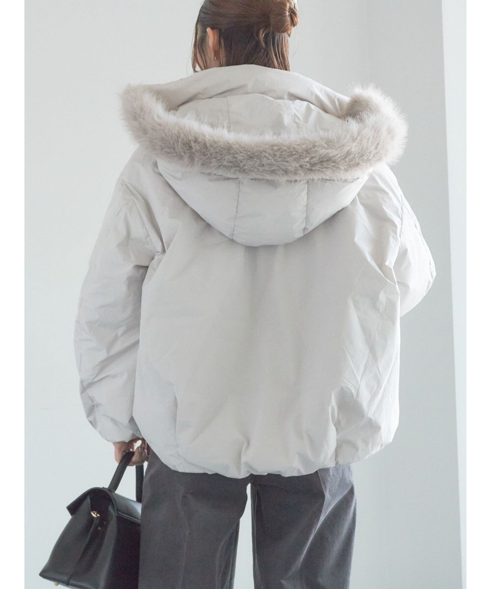 Te chichi 【宮本茉由着用】フードショートダウンジャケット 