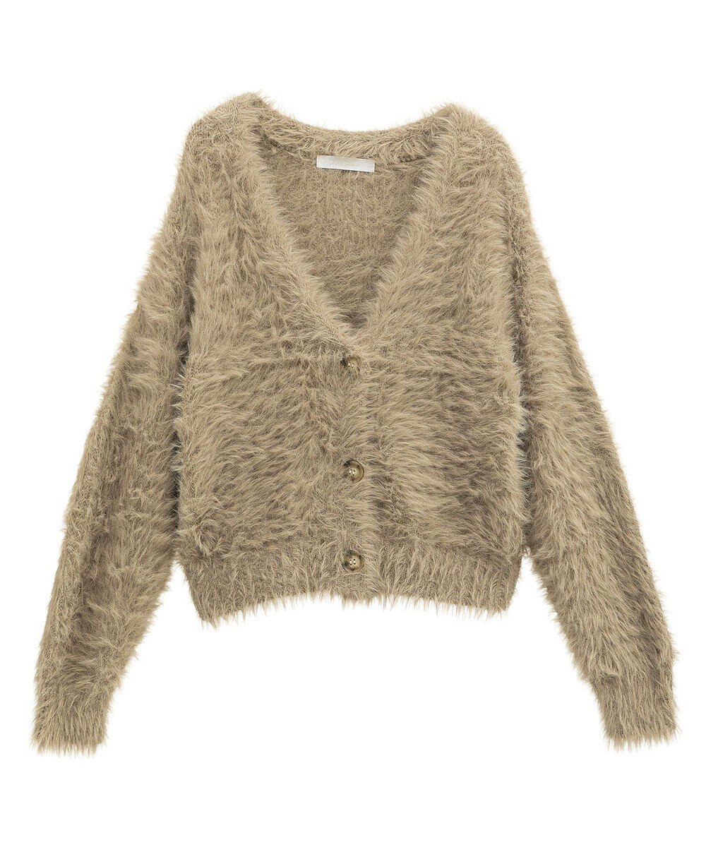 Green Parks ・Ｐｅｔｉｔ　Ｆｌｅｕｒ　シャギーニットカーディガン 