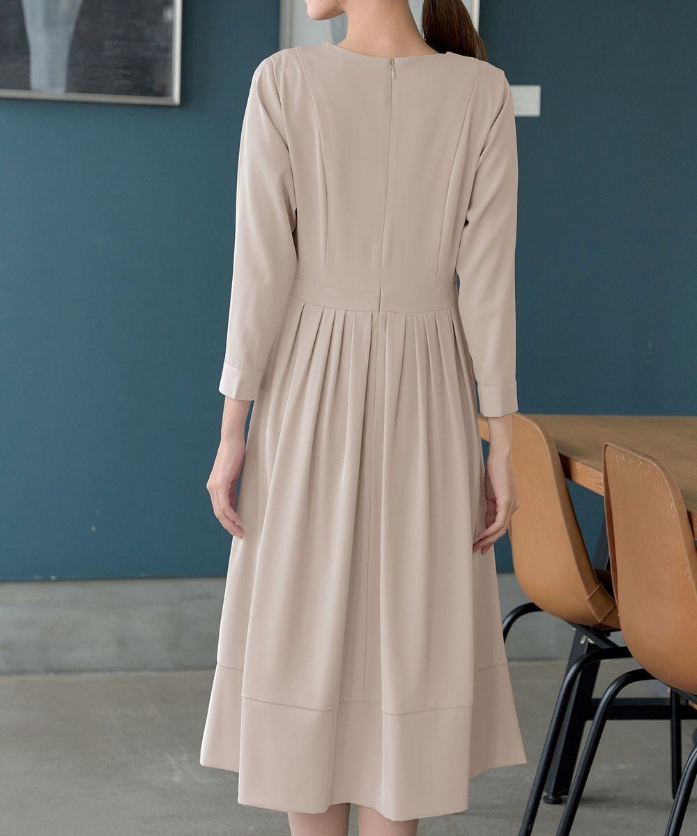 Tiaclasse L 【セレモニー・新色追加】リボンベルトフレアワンピース 