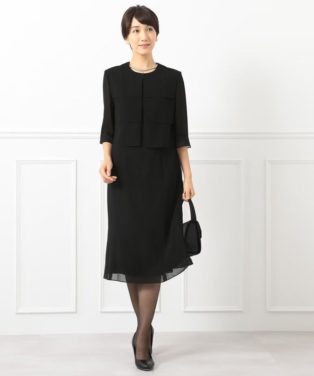 自由区 FORMAL 【人気NO.1 / 洗える】ボレロ風ワンピース 