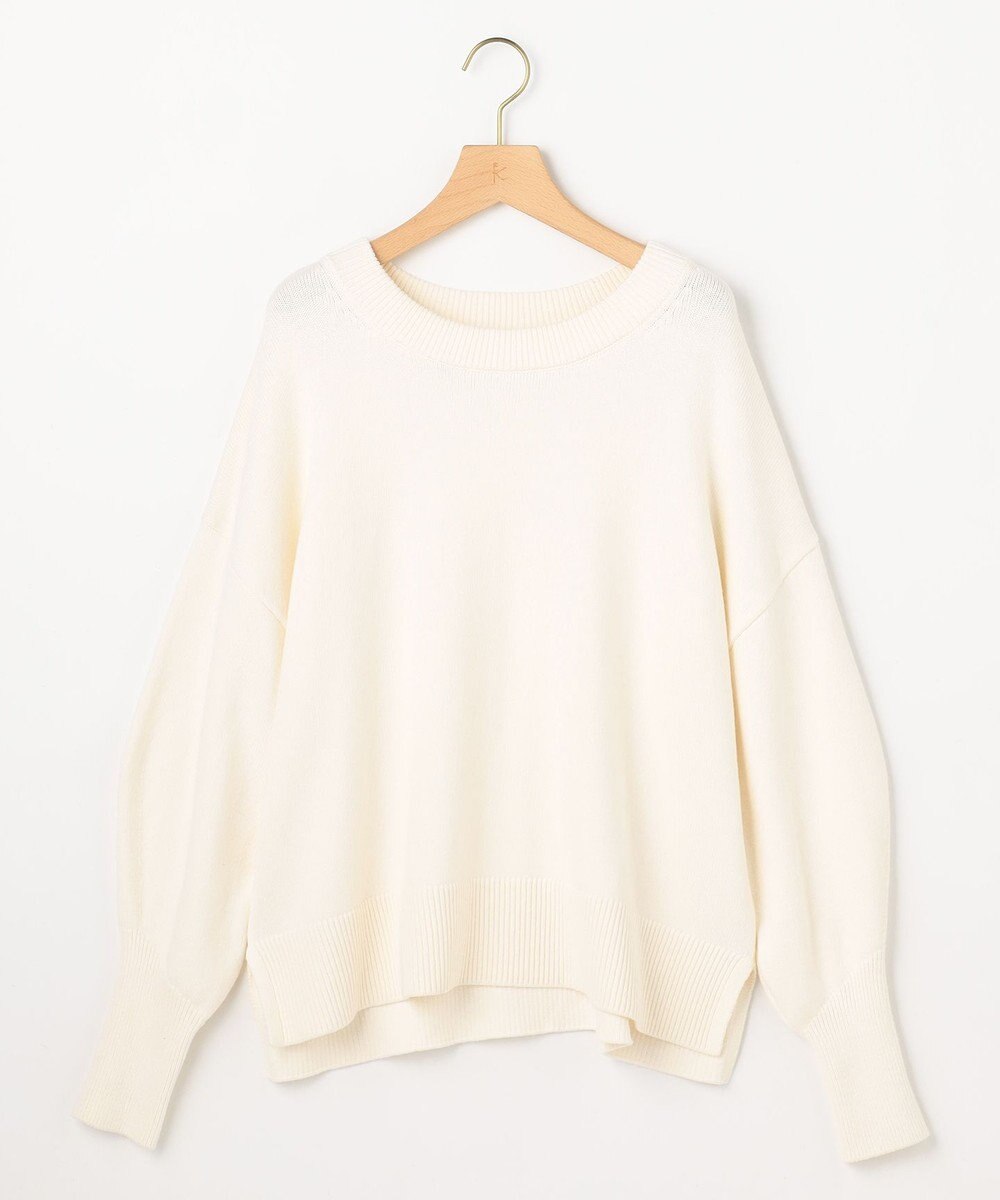 組曲 L コットンカシミヤMIX クルーネックニット 