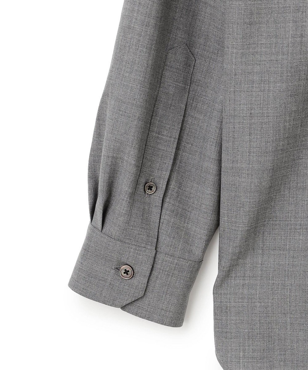 JOSEPH HOMME 【HIGH GRADE LINE】テックウールポプリン    バンドカラーシャツ 