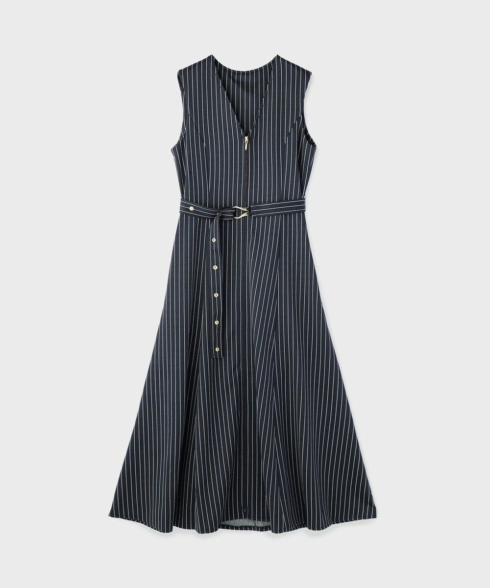 GRACE CONTINENTAL ストライプジャージワンピース 