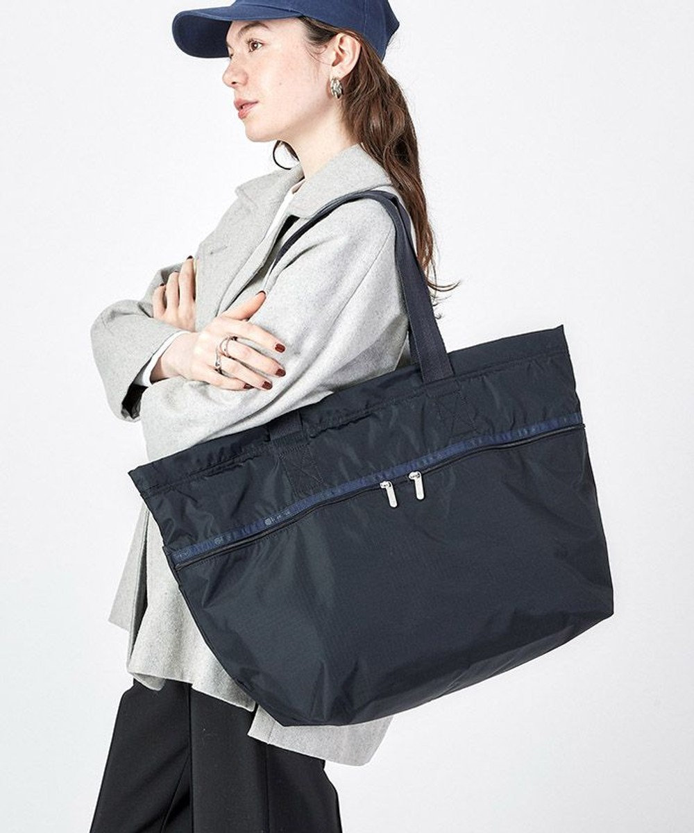 LeSportsac CARLIN ZIP TOP TOTE BAG/ディープシーブルー ディープシーブルー