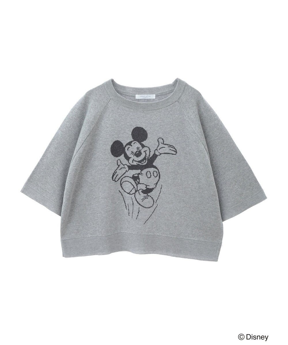 Green Parks ミッキーフレンド／五分袖ジャガードプルオーバー 
