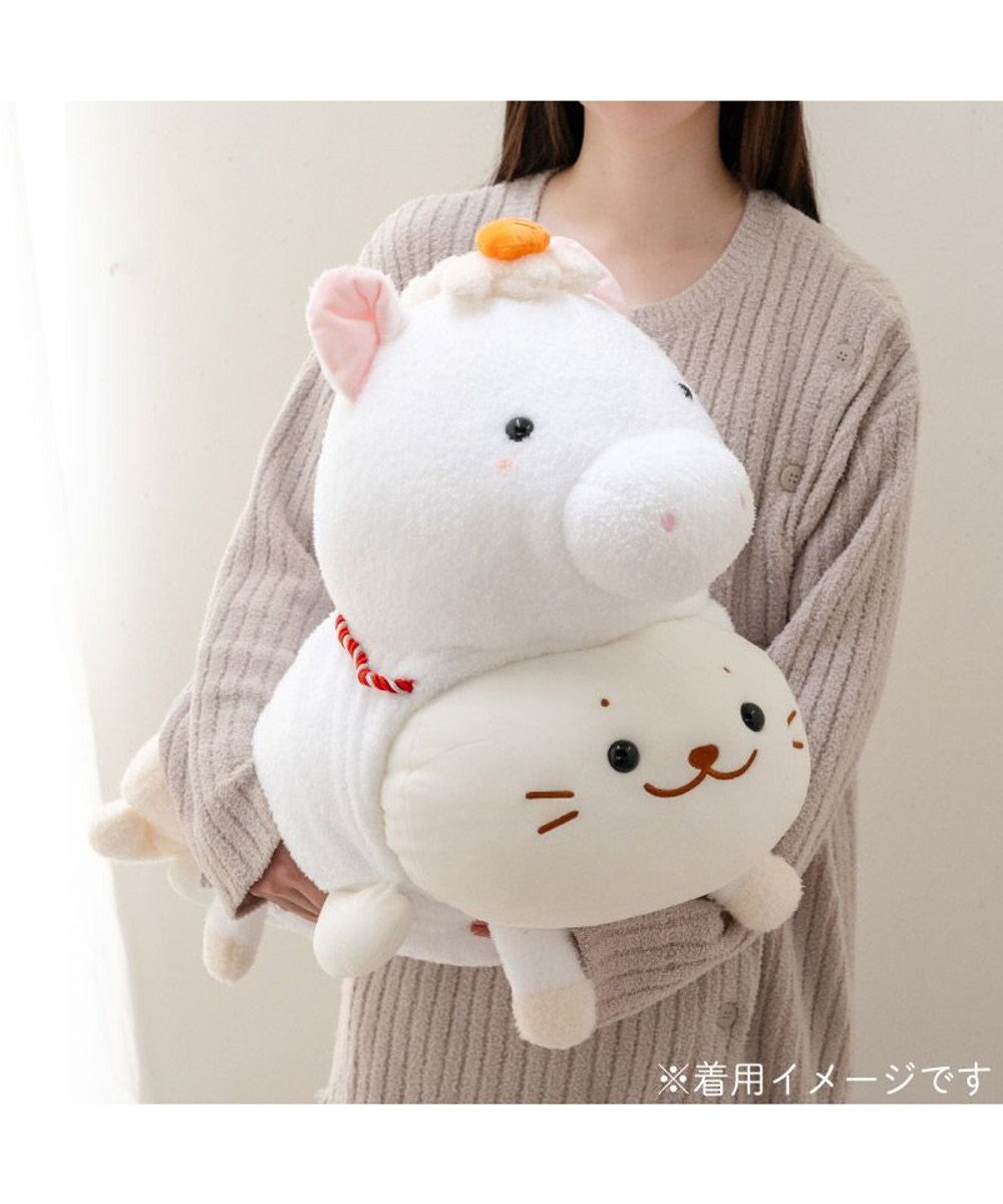 Mother garden しろたん 午年 抱き枕カバー 55cm用 《白》 単品 