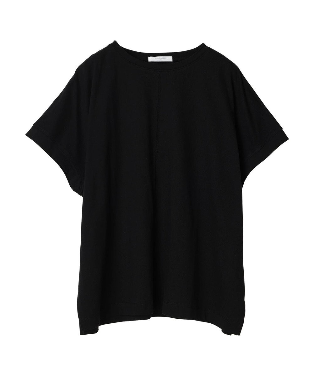 Green Parks インド綿 フレンチスリーブ前後差カットプルオーバー 