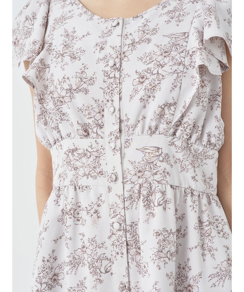 earth music&ecology フラワーフレアワンピース 