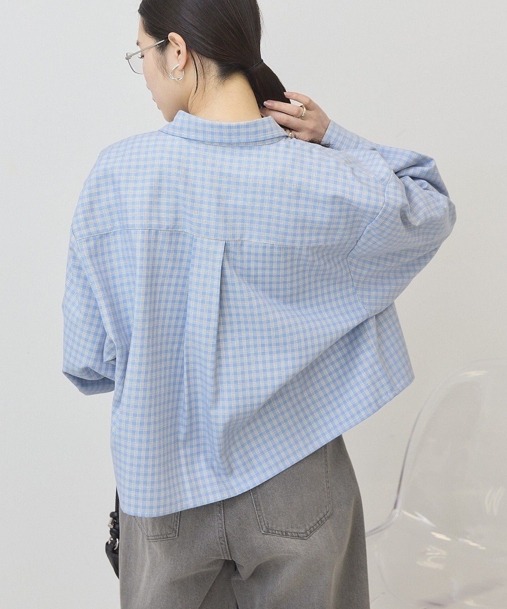 AMERICAN HOLIC ミニチェックショート丈シャツ 