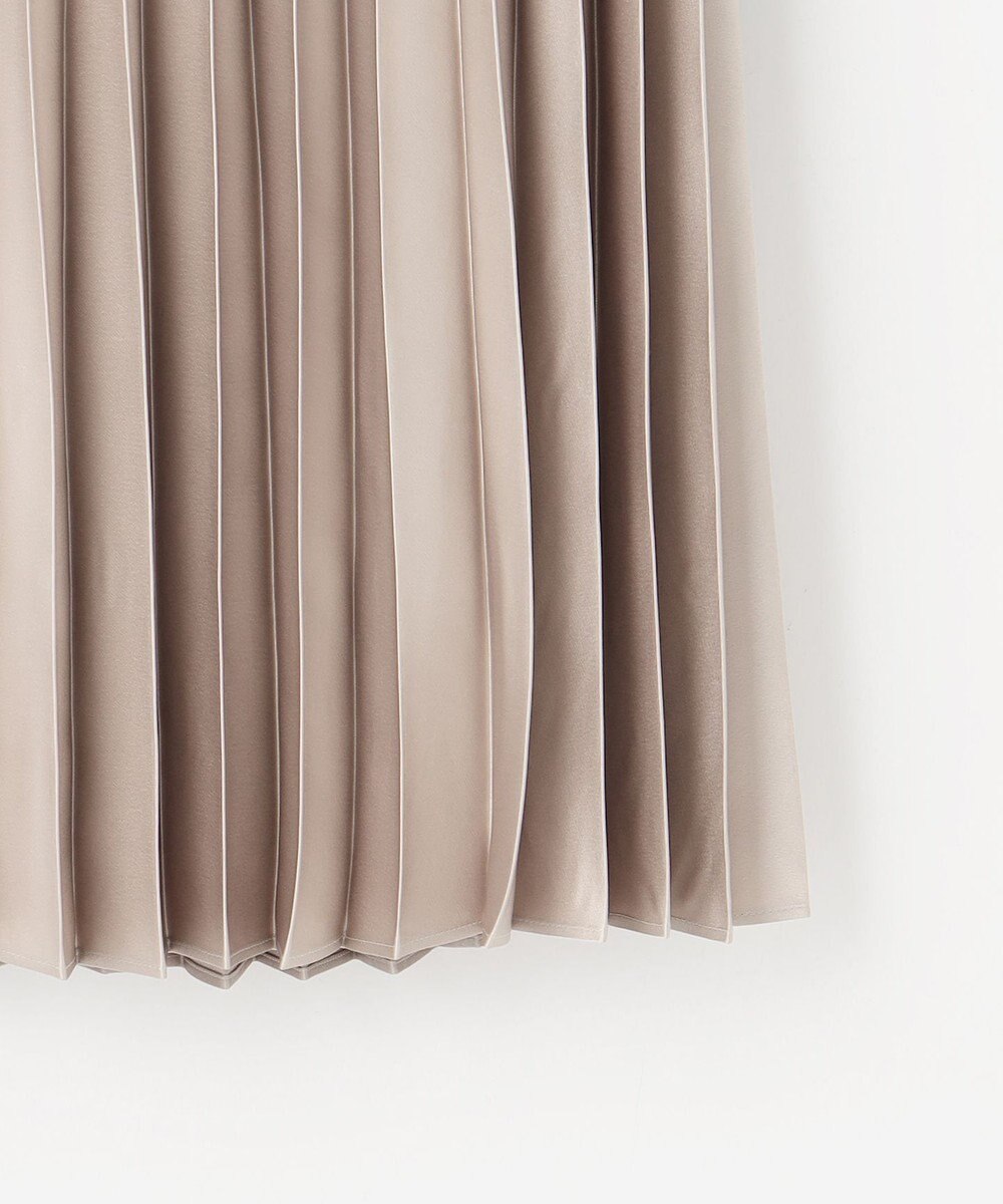 自由区 S 【ウエストゴム・洗える】ブライトサテンプリーツ スカート 