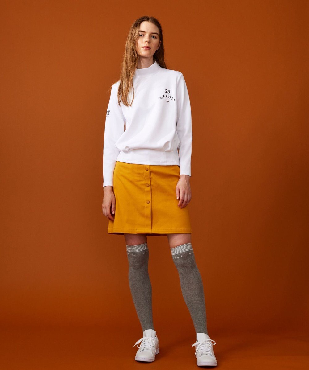 23区GOLF 【WOMEN】ライトダンボール モックネックシャツ 