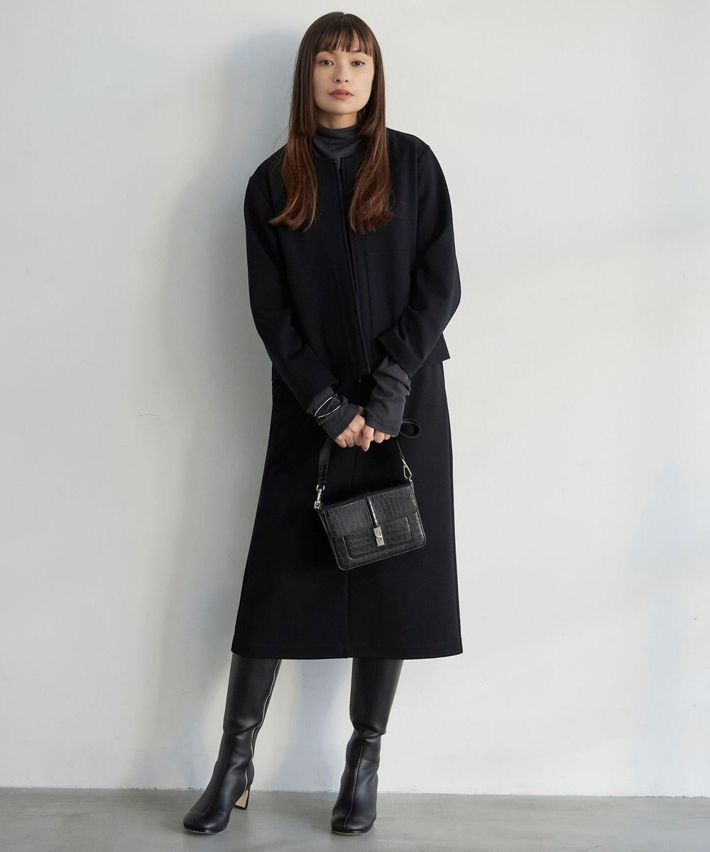 ICB L 【新色追加・洗える】 パウダリーリブ ハイネックプルオーバー 