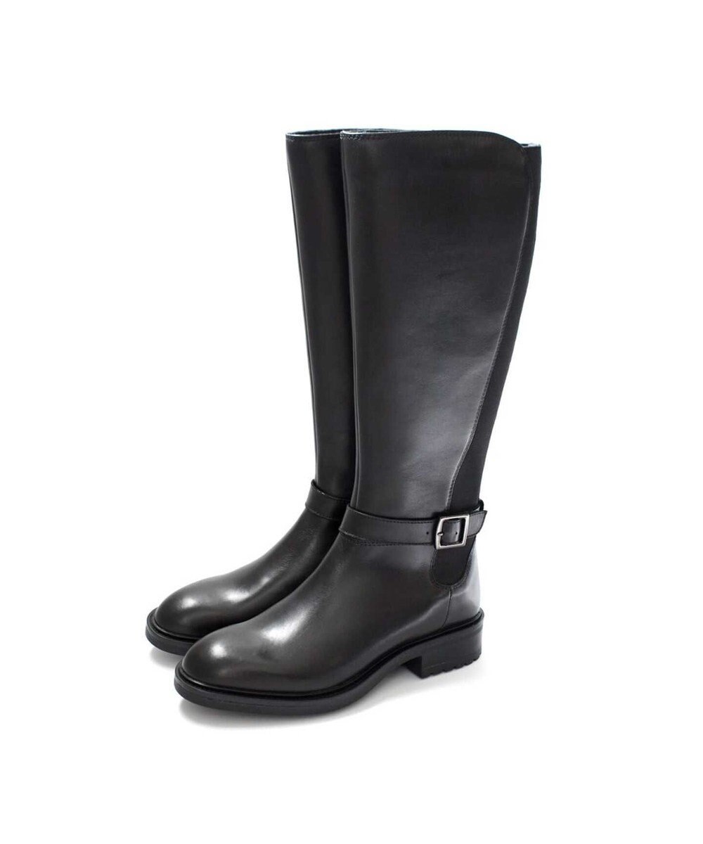 Pointer 本革ベルトデザイン 裏起毛 ロングブーツ 