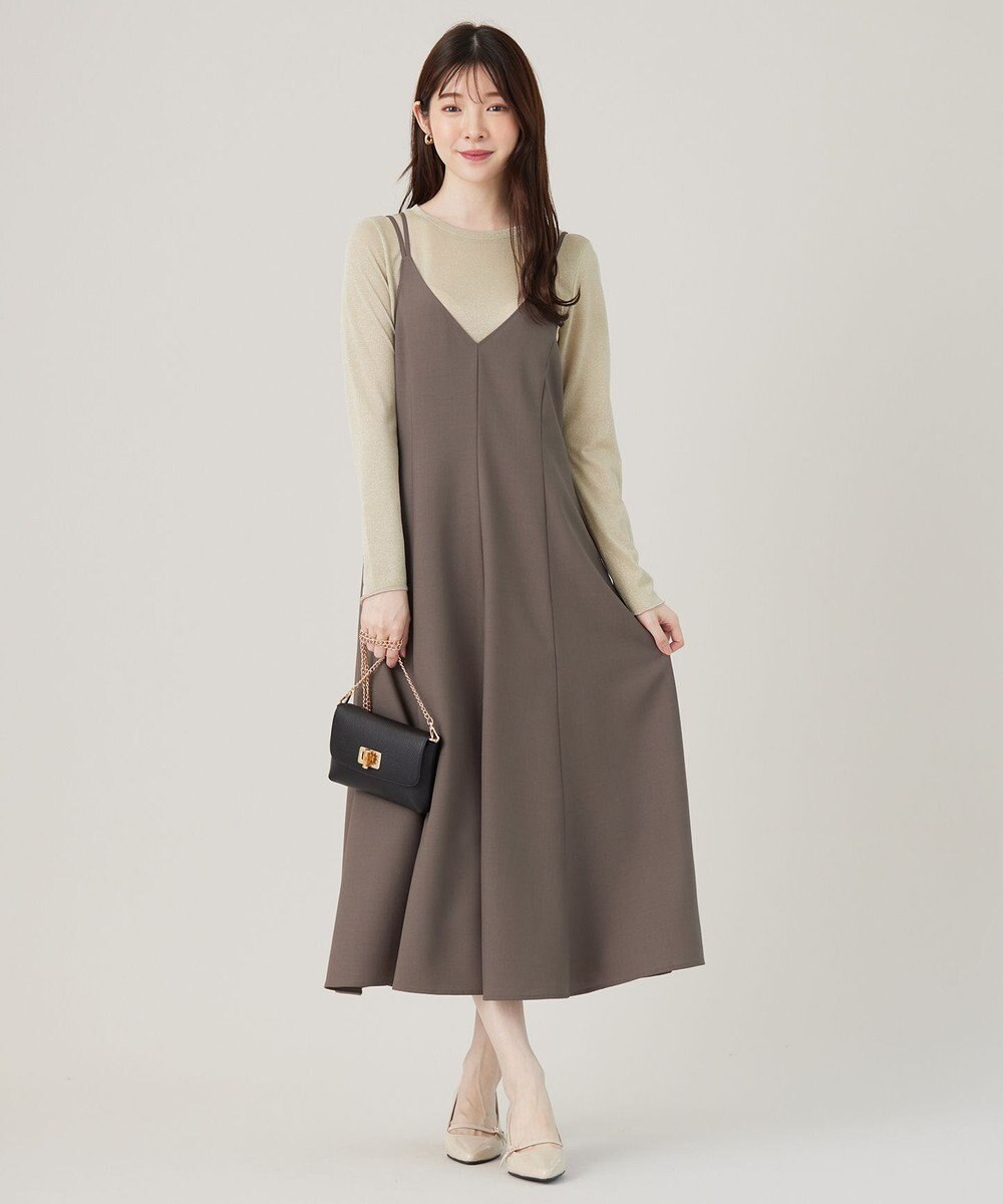 ANY SIS 【洗える】フレアキャミソール ワンピース 