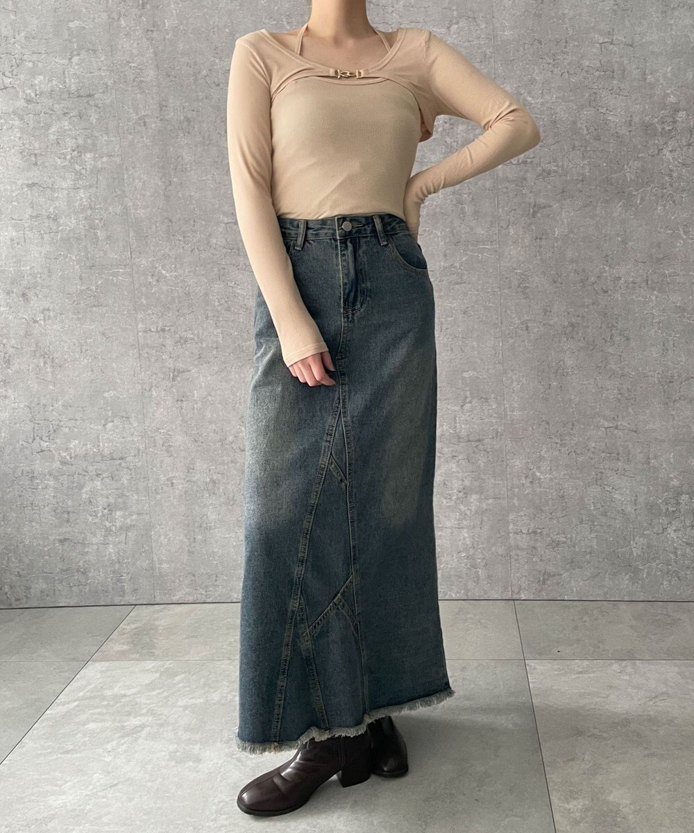 WEGO 【２点セット】カーデ付きアンサンブル 