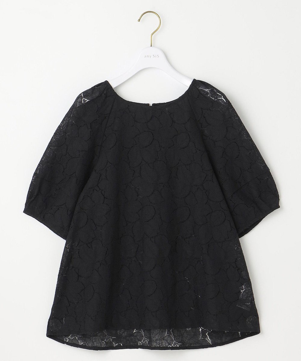 ANY SIS 【洗える】ラグランレースＴ ブラウス 