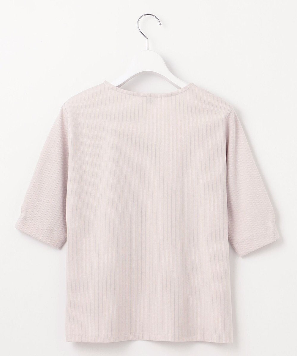 J.PRESS LADIES L ワイドリブジャージー タックスリーブ カットソー 