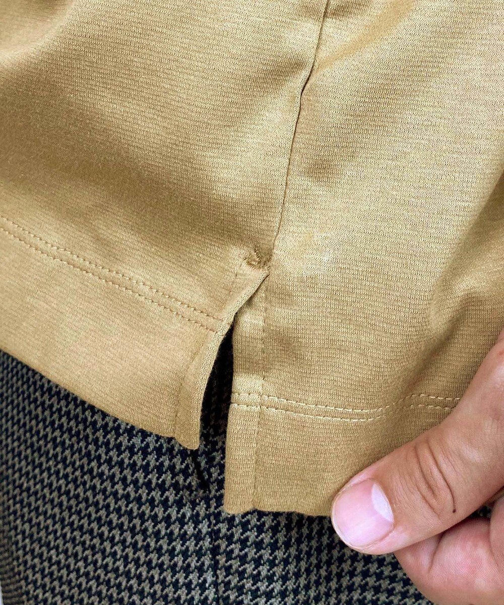 KASHIYAMA 【シルケット加工】コットンタートルネックカットソー 