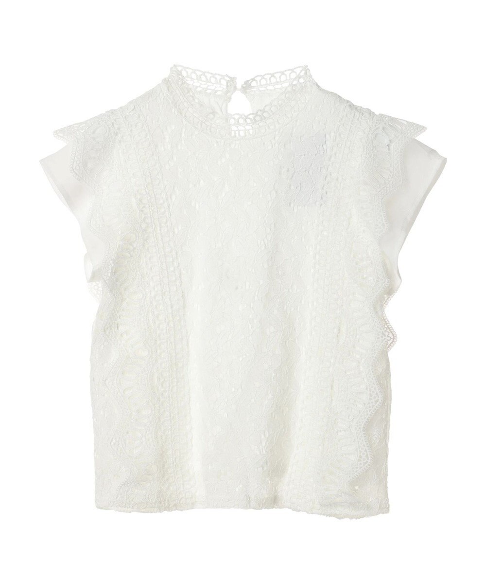 Green Parks ・Ｐｅｔｉｔ　Ｆｌｅｕｒ　フレンチレーシ－ブラウス 