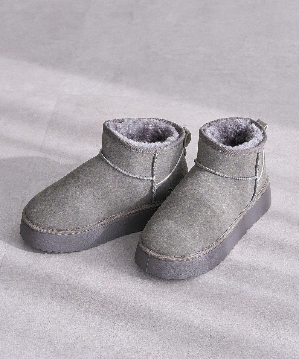 Green Parks ・ｍｉｎｉａ　フェイクムートンショートブーツ 