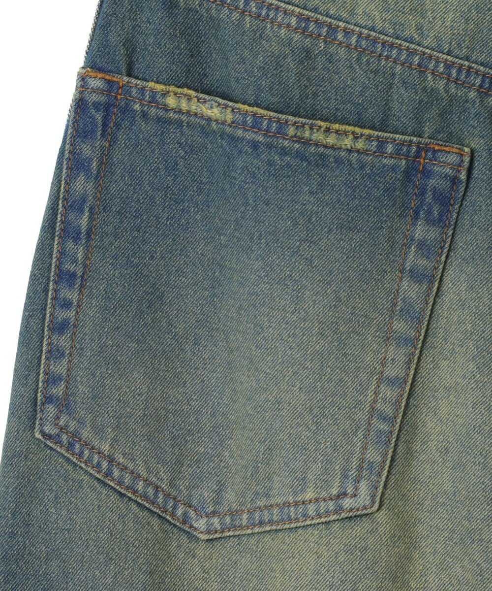 WEGO サイドラインワイドデニムパンツ 