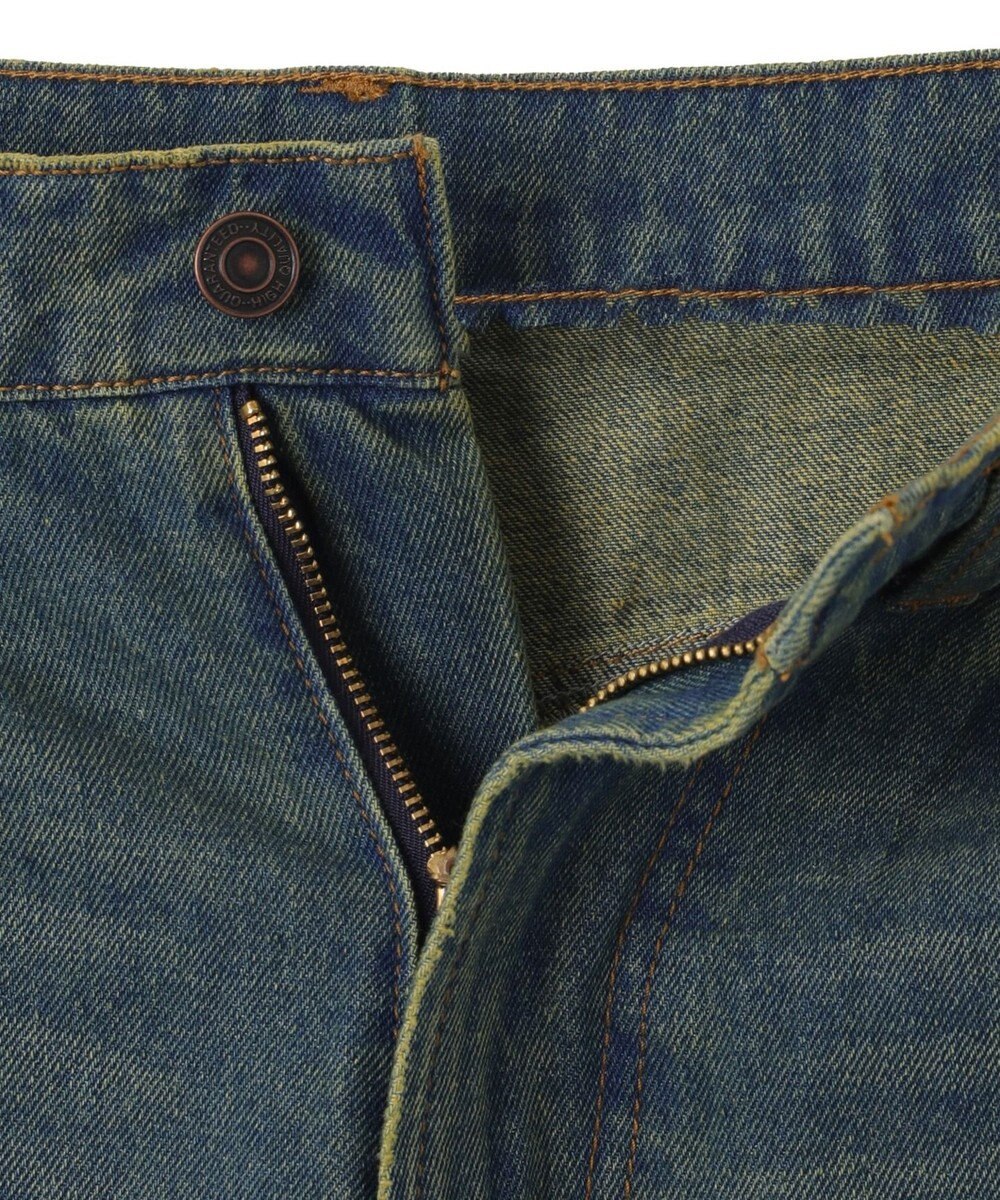 WEGO サイドラインワイドデニムパンツ 