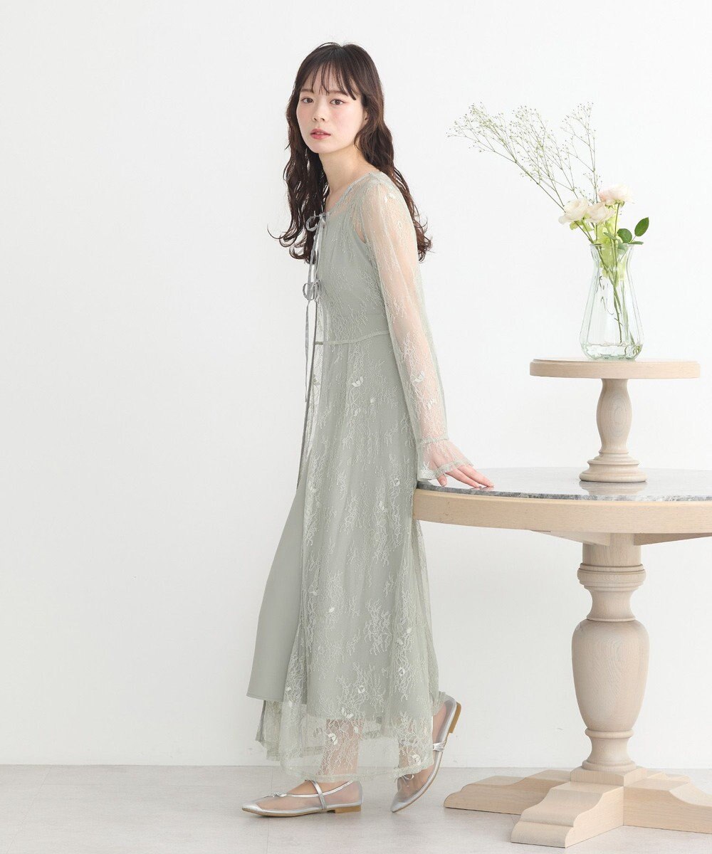 earth music&ecology SET2点レースワンピース＋キャミワンピース 