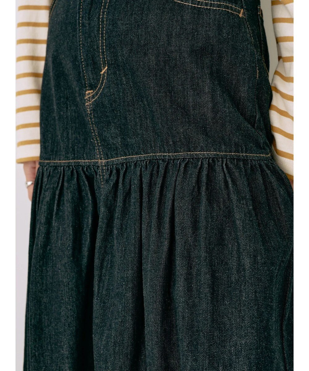 earth music&ecology Ｌｅｅ×ｅ．ｍ．ａ．ｅ．デニムフリルスカート 