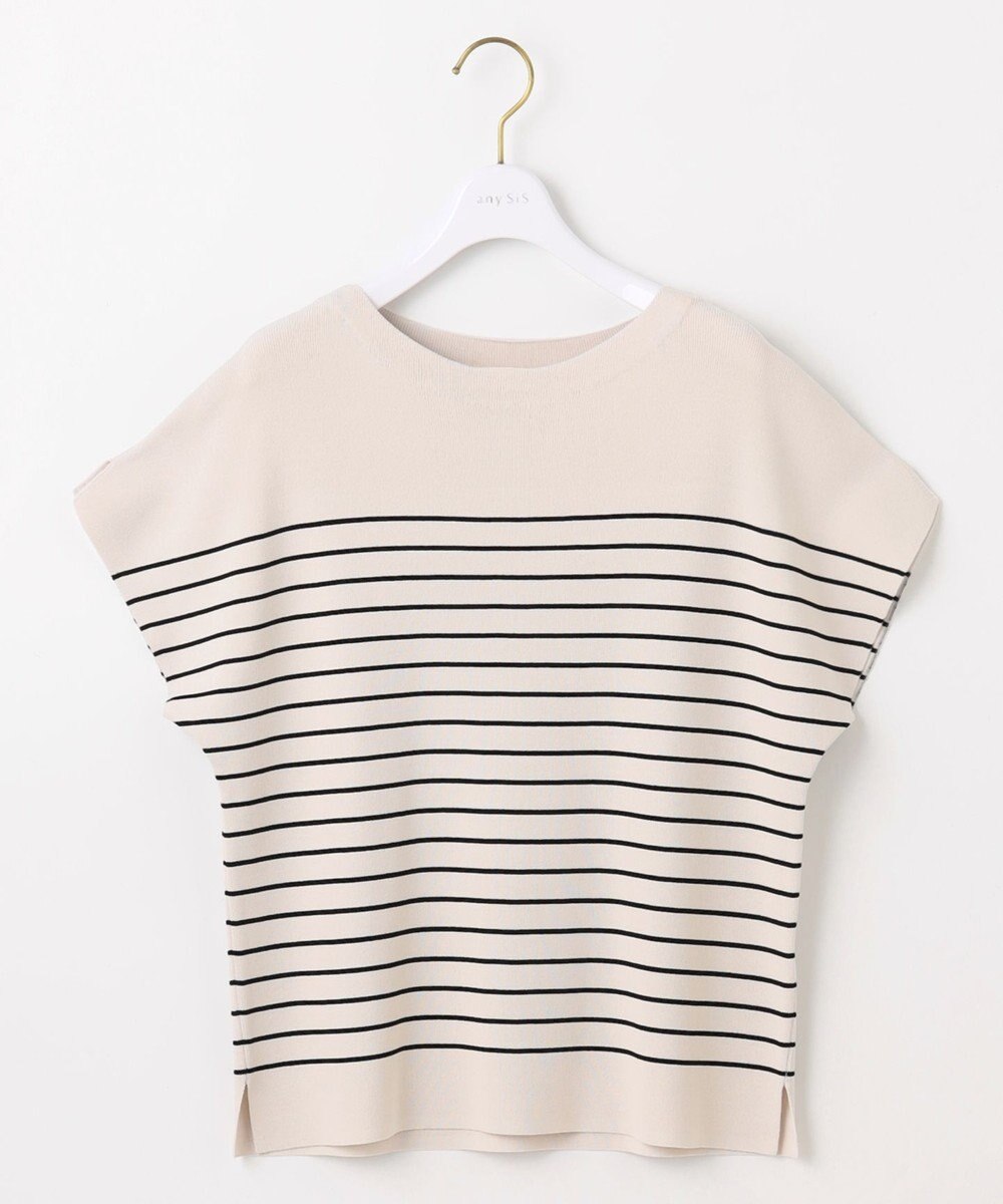 ANY SIS 【接触冷感・UVカット・洗える】ビューティクール フレンチ ニットＴ 