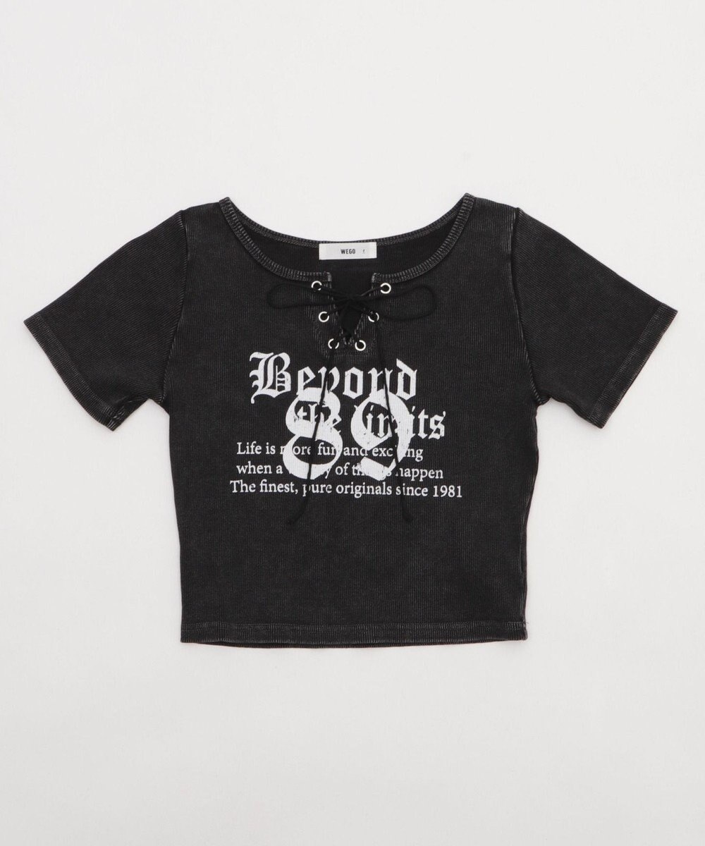 WEGO グラフィックレースアップちびT 