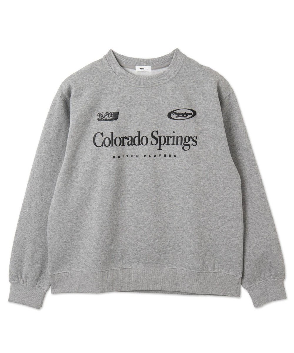 WEGO 【ユニセックス着用ITEM/裏起毛/SMLサイズ展開】リラックスフィットゲームロゴプルオーバー 