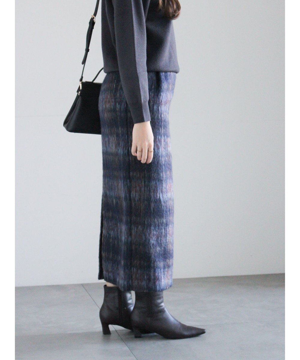 Te chichi シャギーチェックスカート 