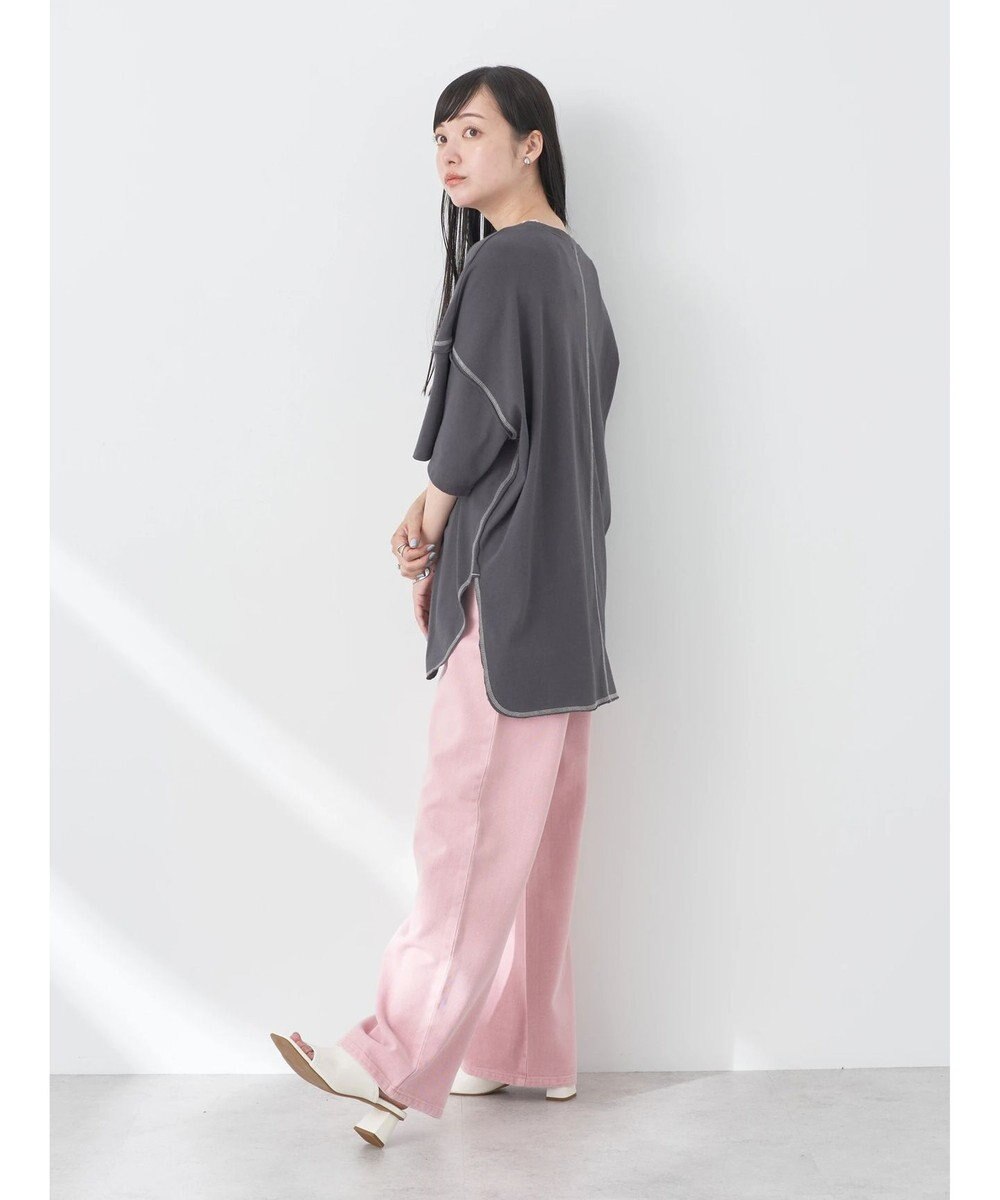 earth music&ecology 配色ステッチチュニックＴ 