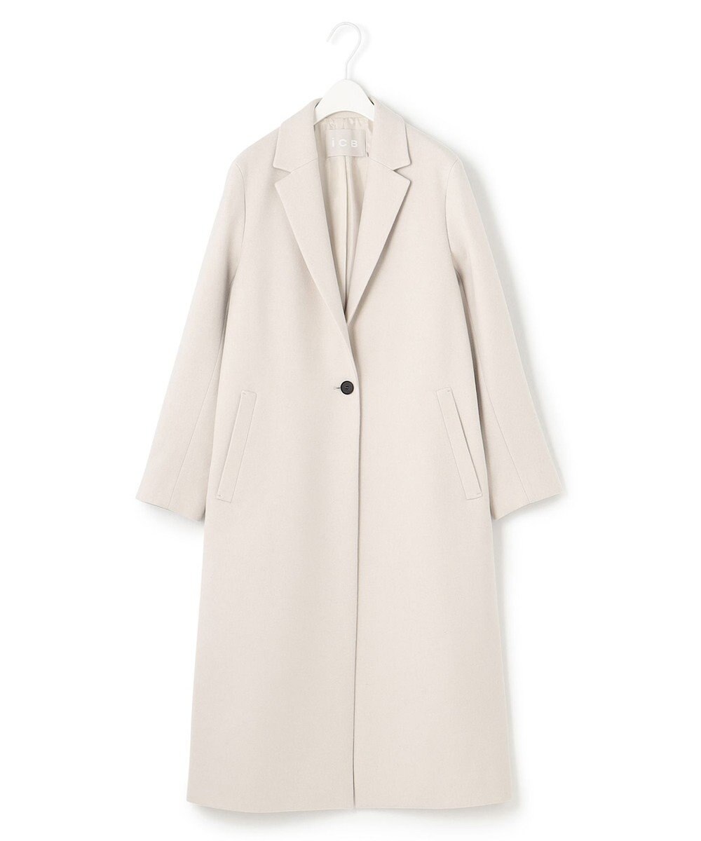 ICB ウールライトメルトン チェスターコート 