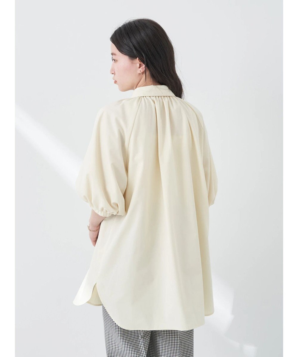 earth music&ecology パフスリーブチュニックブラウス 