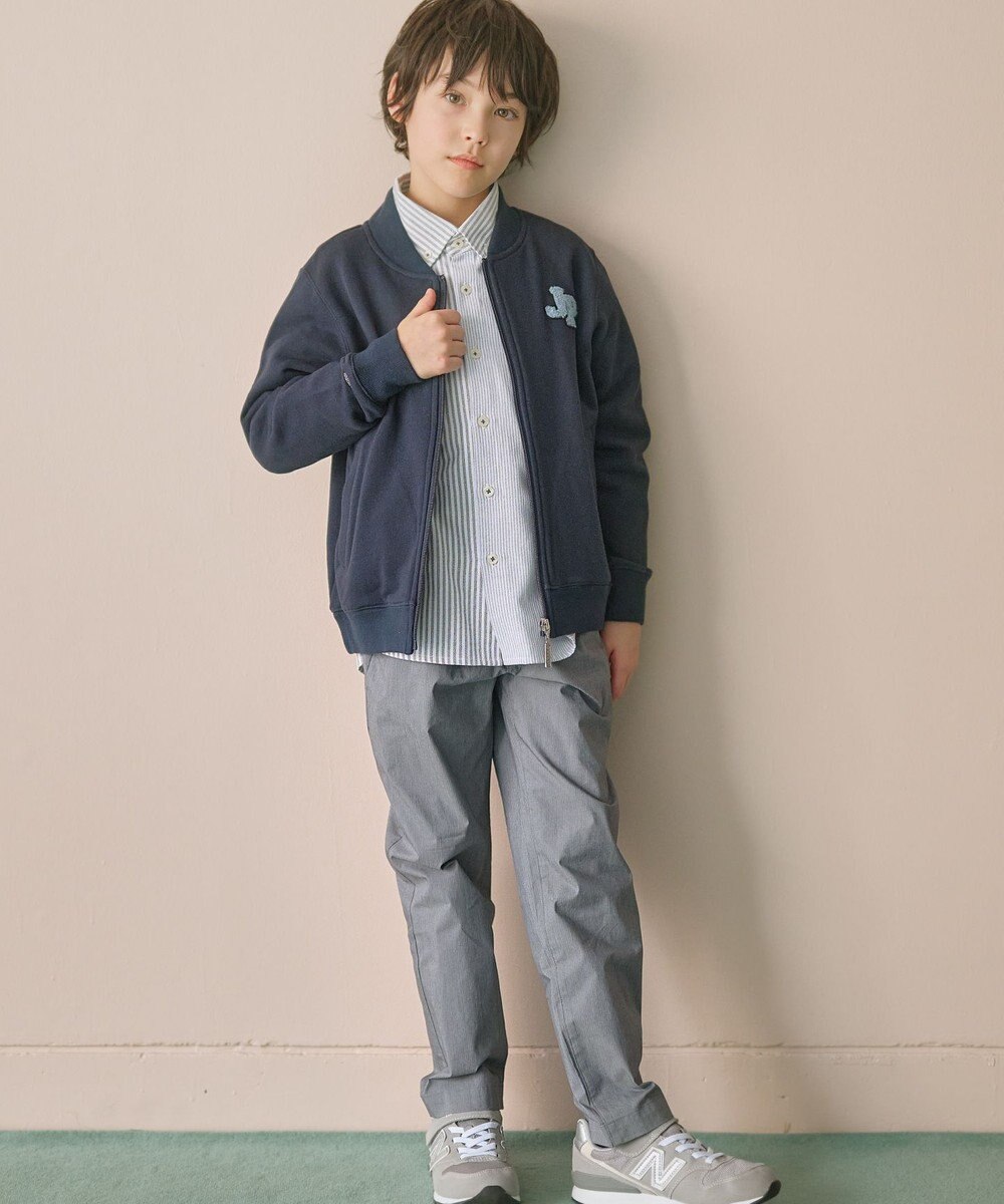 J.PRESS KIDS 【140-170cm】オックスフォード ストライプコンビシャツ 