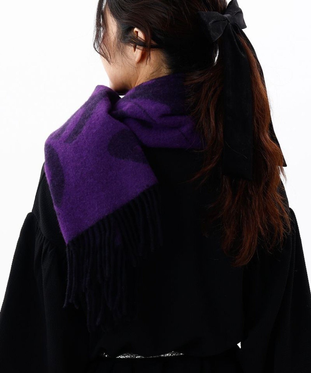 AURORA 【 ANNA SUI（アナ スイ）】ウールジャカードボタン付き羽織り(WASH) 