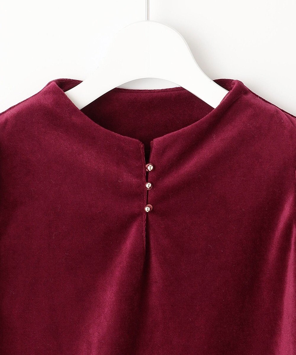 Feroux 【古畑星夏さん着用】ギャザーショルダーベロア プルオーバー 