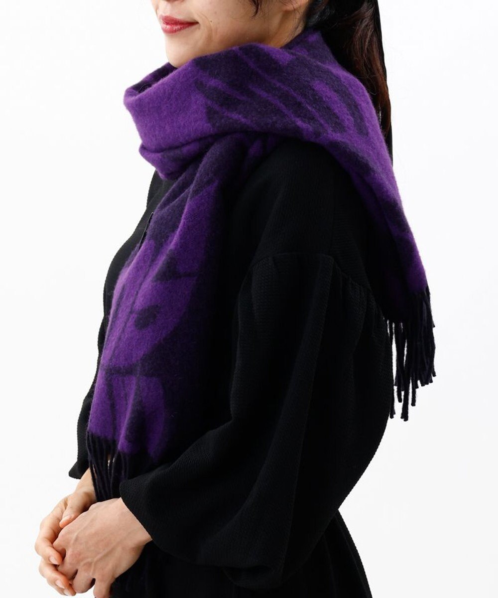 AURORA 【 ANNA SUI（アナ スイ）】ウールジャカードボタン付き羽織り(WASH) 