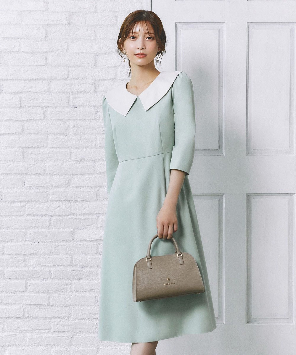 TOCCA 【八木アリサさん着用】【00サイズあり・消臭】FLYING SAUCER 七分丈ドレス 