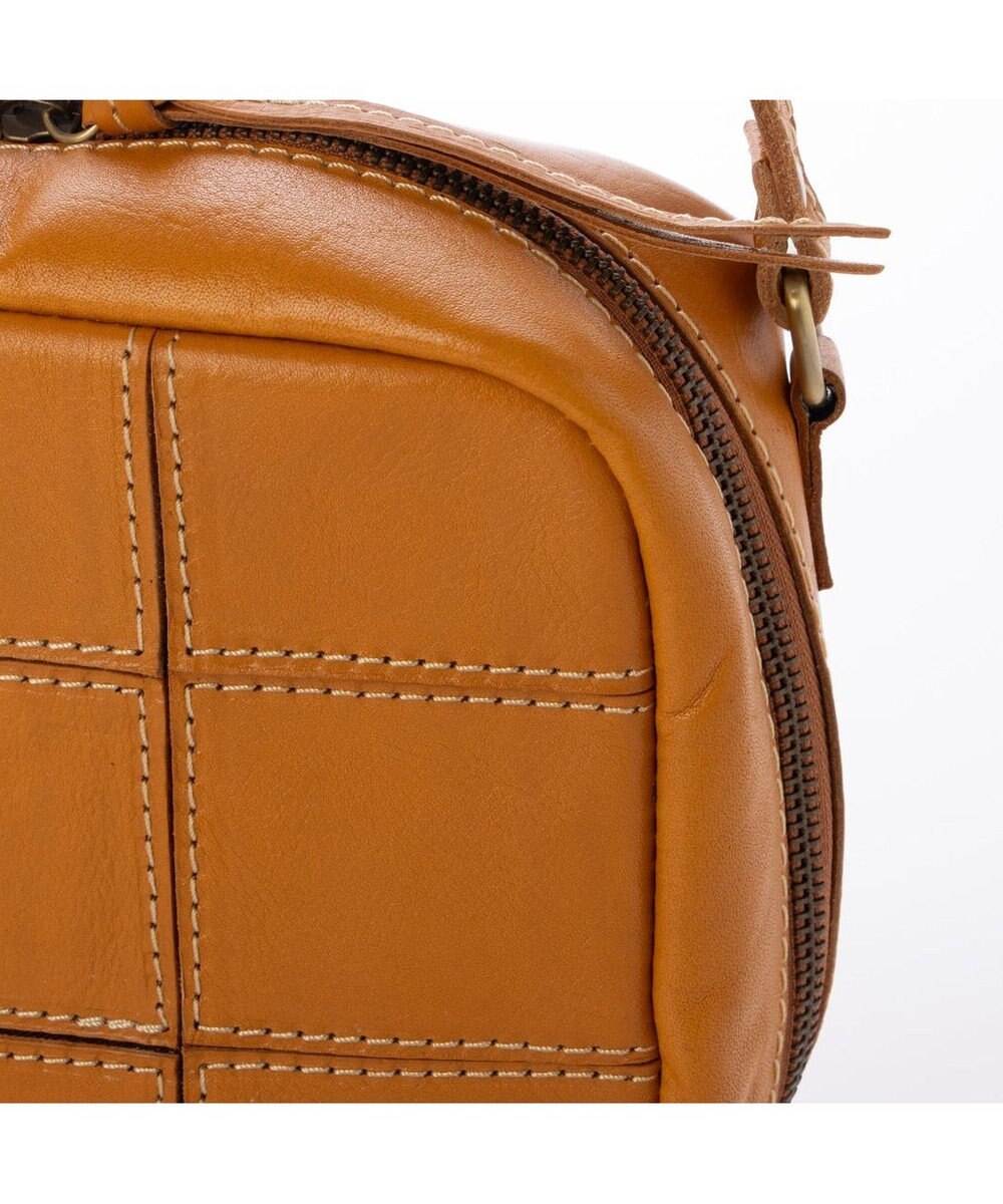 UNBILLION ピークスピーク PEAKSPEAK / 牛革パッチワークスクエアショルダー 