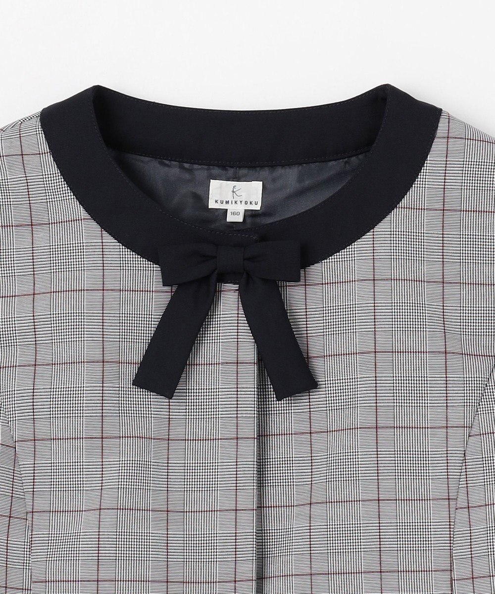 組曲 KIDS 【150-170㎝】グレンチェックジャケット＆プリーツワンピース セット 