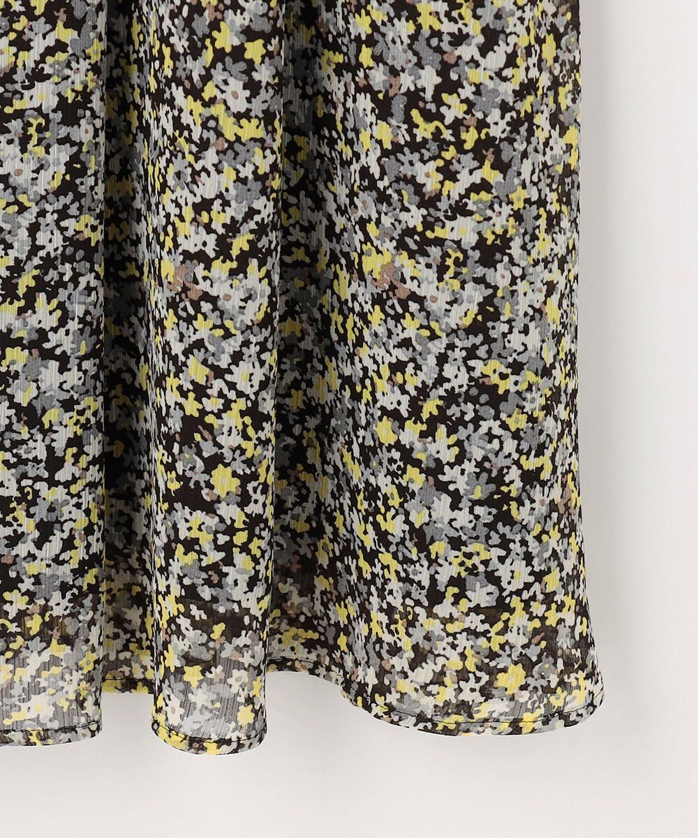 組曲 【先行予約】インプレッションフラワープリント フレアスカート 