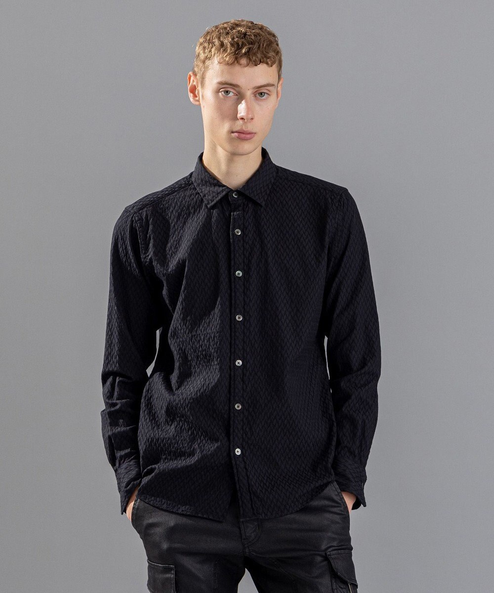 JOSEPH HOMME アロージャガードストレッチ　レギュラーカラーシャツ 
