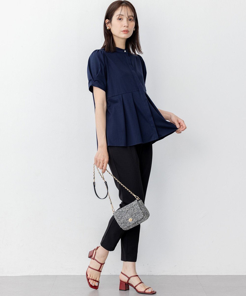 組曲 プレーティング天竺5分袖 カットソー 