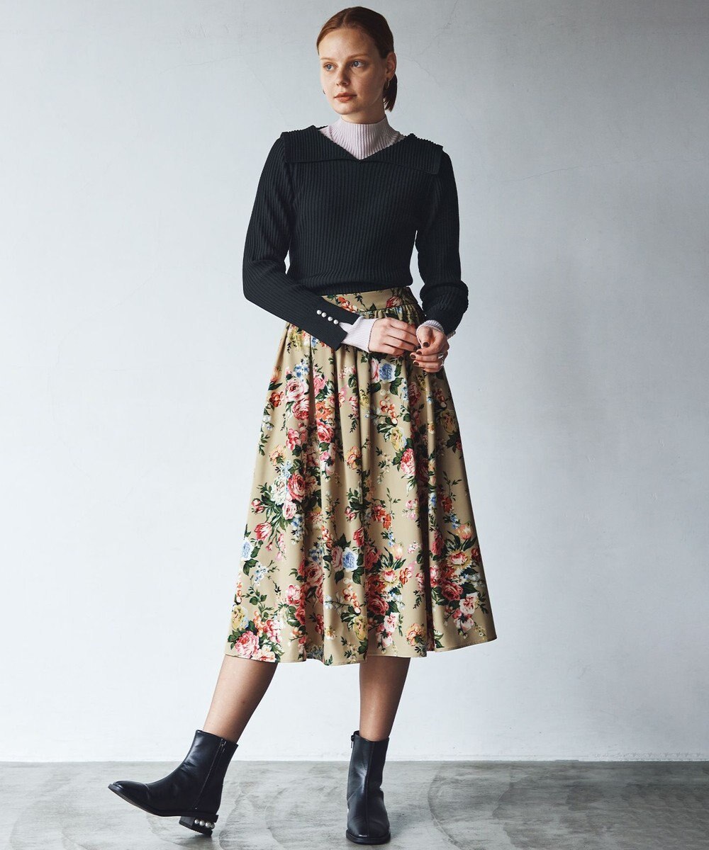 組曲 ホールガーメント ハイネックニット 